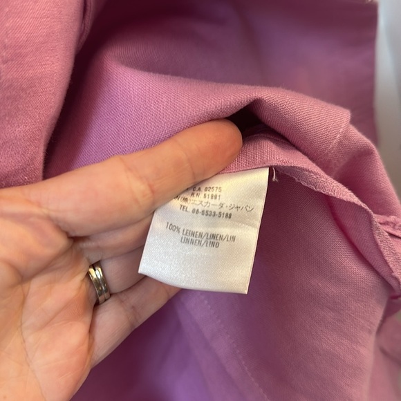 Escada lilac linen set size 40 Jacket size 42 pants - Picture 6 of 11